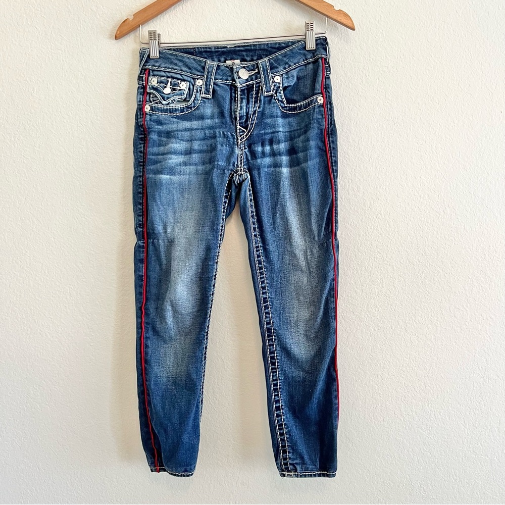 True Religion Dark Wash Skinny Jeans Sz 25